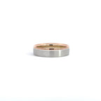 14K White Rose Gold Wedding Band