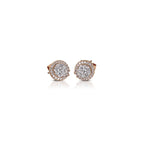 14K Rose Gold Multi-Way Cluster Illusion Setting Earrings