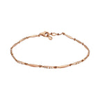 14K Rose Gold Marquise Link Bracelet with 35 Diamonds