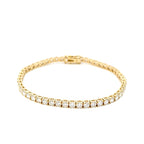 14K Yellow Gold Lab Grown Diamond Tennis Bracelet