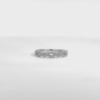 14K White Gold Half Infinity Style Band with 44 Diamonds