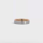 14K White Rose Gold Wedding Band