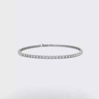 14K White Gold 67-Diamond Tennis Bracelet