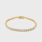 14K Yellow Gold Lab Grown Diamond Tennis Bracelet