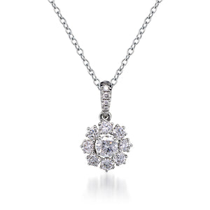 Snowflake Pendant With Diamond Bale